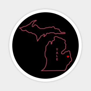 Yale MI Love (Red) Magnet